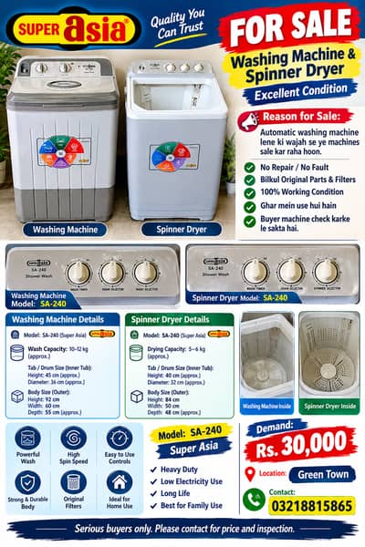 Washing machine & dryer