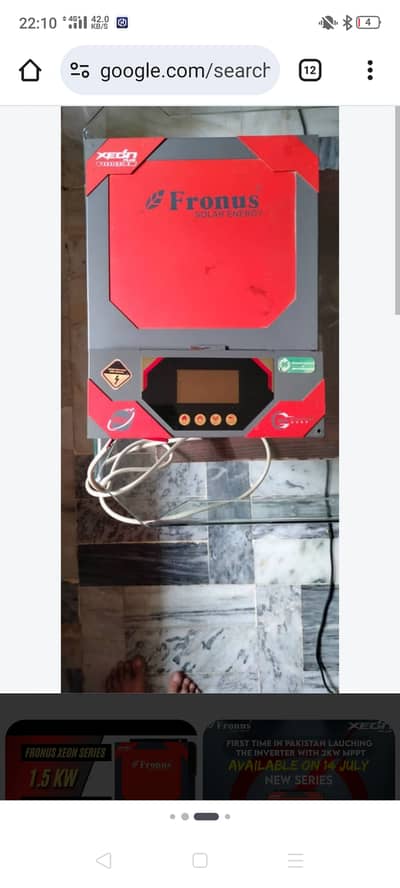 Fronus inverter 1.5 kw