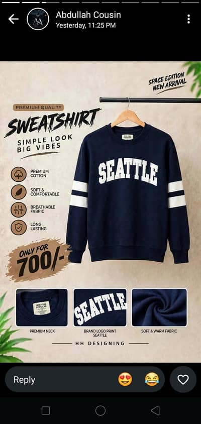 SweetShirt | T-shirt | Shirt for men