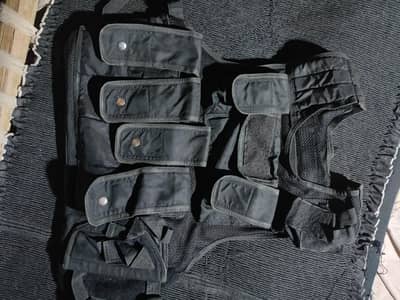 Title: Black Tactical Jacket / Vest – Good Condition