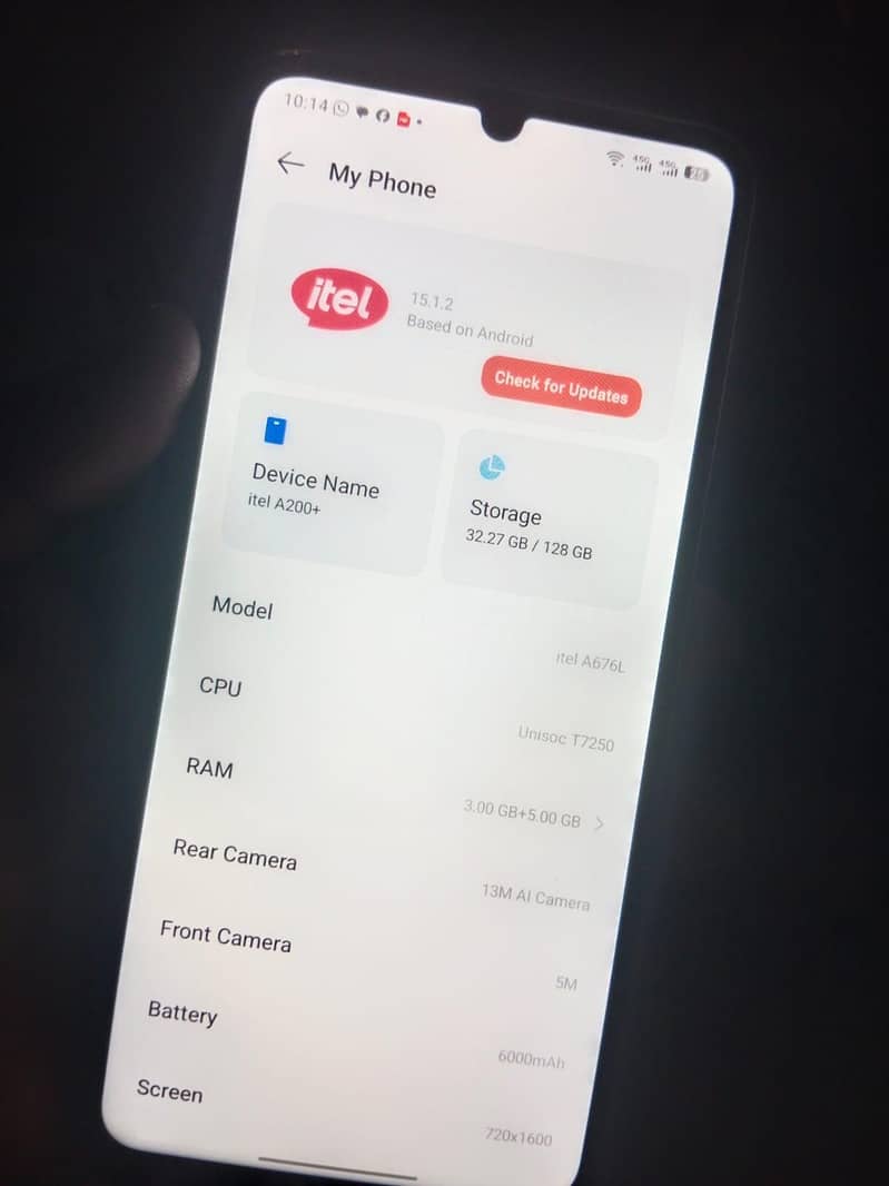 Itel A200 plus 4