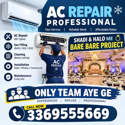 ACs any big project such as wedding halls and restaurants peshawar