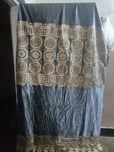 velvet embroidery embossed curtains