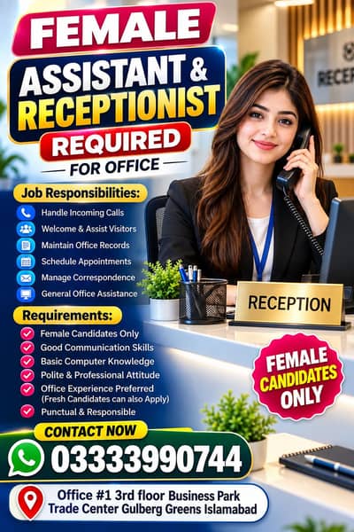 Female Asistent requird