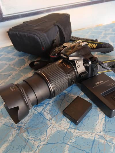 Nikon D3400 with 55-200 mm lens for sale