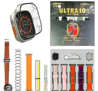Ultra 10 Smart Watch With 10 Strips