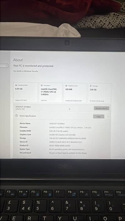 Dell Latitude 7280 i7 7th gen for sale +92 312 9310183