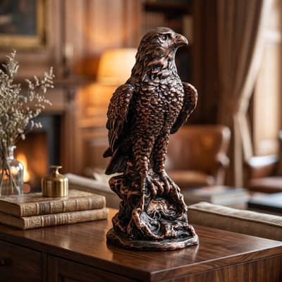 Premium Antique Eagle Statue | Handcrafted Home & Office Decor