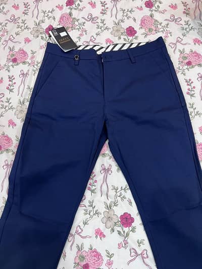 Navy Blue Cotton Pant