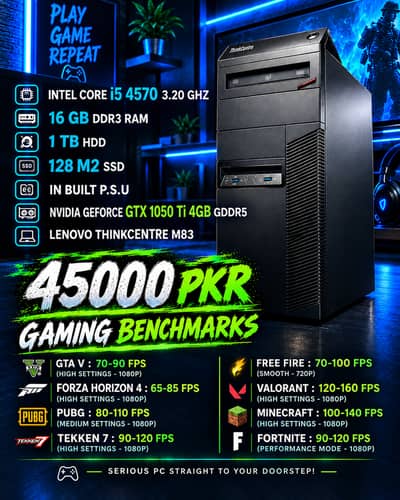 Gaming PC i5 4570 | GTX 1050 Ti 4GB | 16GB RAM | SSD + 1TB HDD