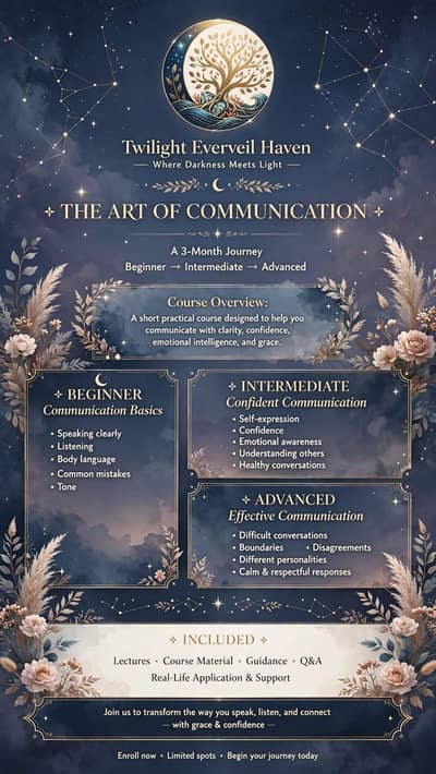 The Art Of Communication (Short course for females)