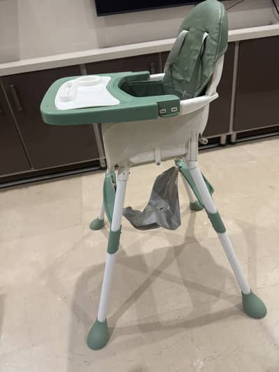 Baby high chair green color