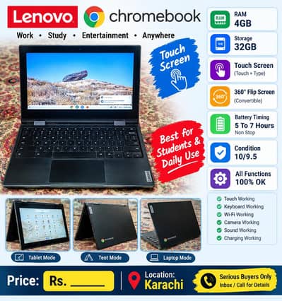 Lenovo Chromebook touch & type