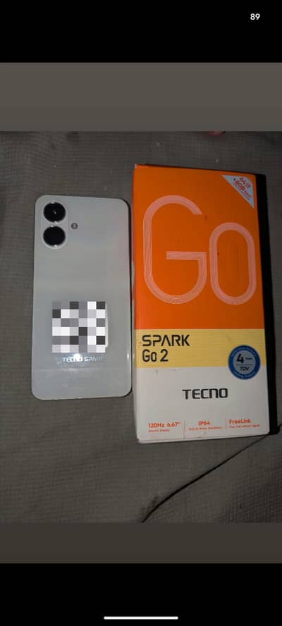 Tecno Spark Go 2 – 4/64GB – Complete Box with charger. . good condition