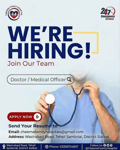 Medical officer/Doctor/Specialist
