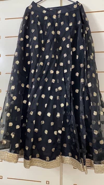 Wedding wear suit chiffon black color