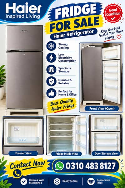 Haier Fridge with stabilizer
