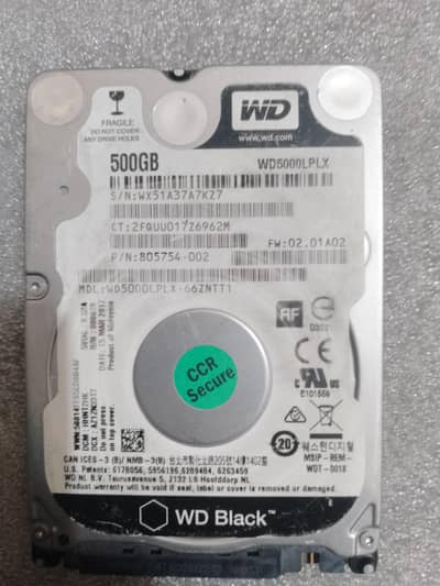 WD BLACK 500GB(03327944046)