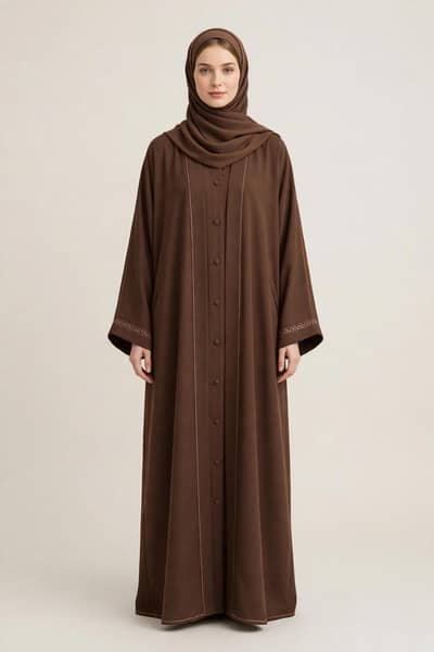 black abaya with hijab