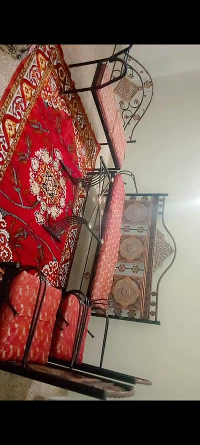 7 Seater Iron Sofa set with Center table