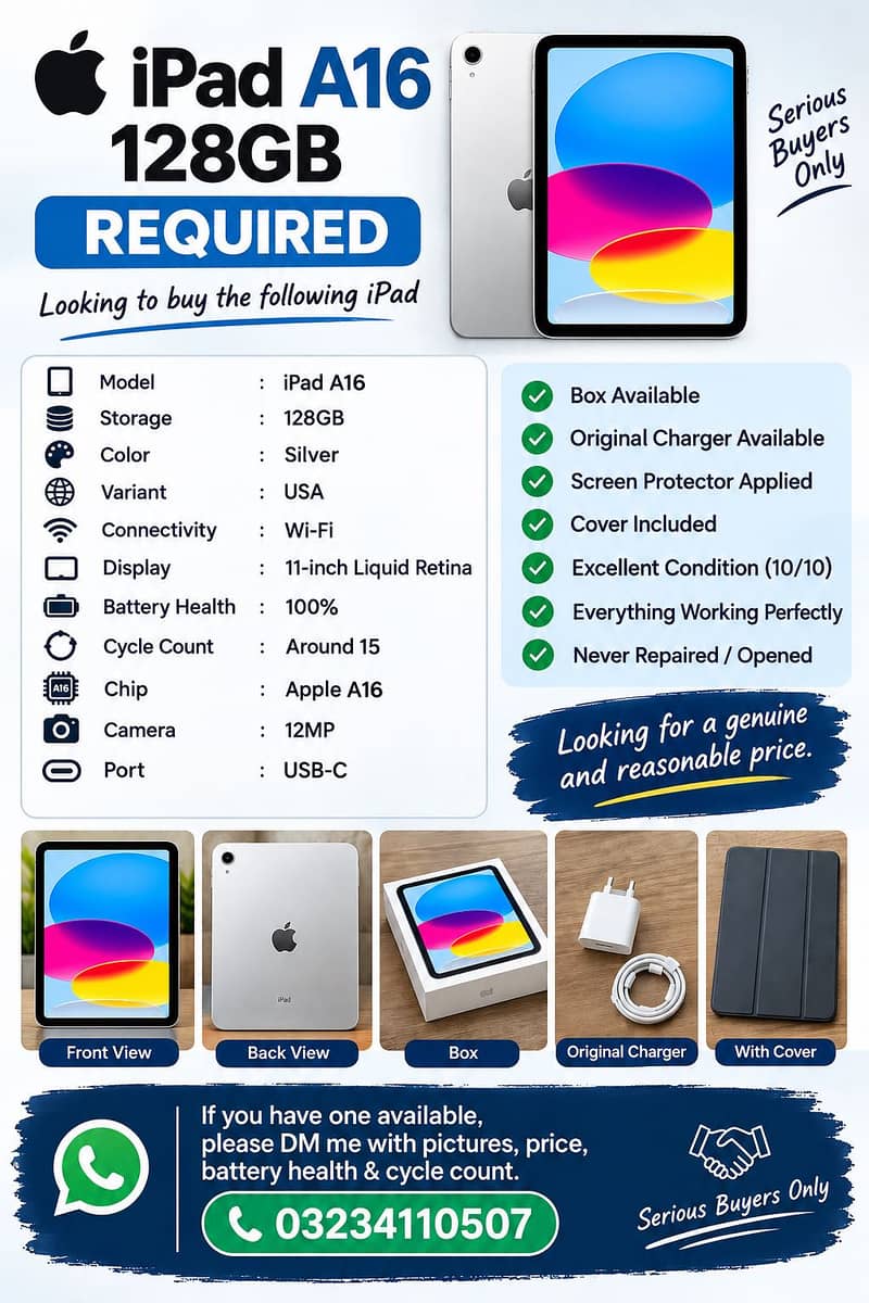Ipad A16 11 Generation 2