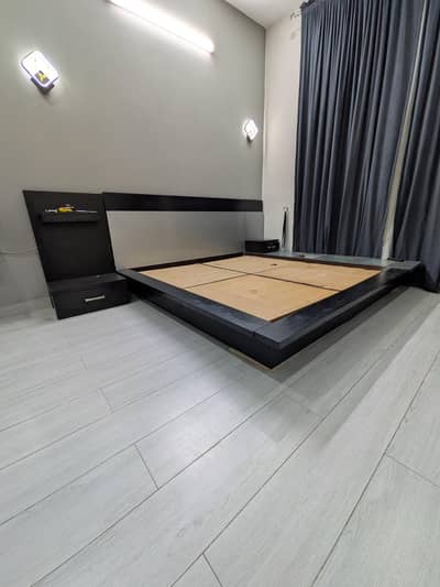 King Size Wooden Bed - Used for sale