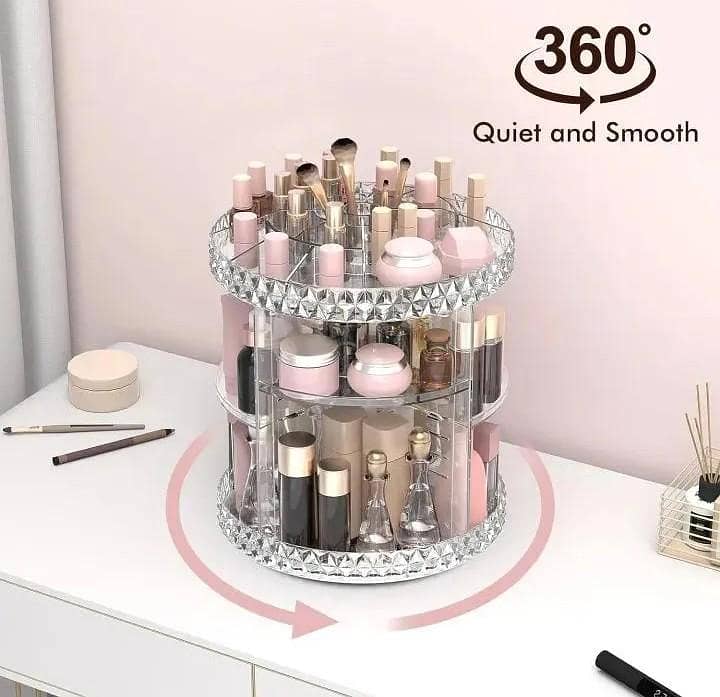 makeup organizer rotating 0