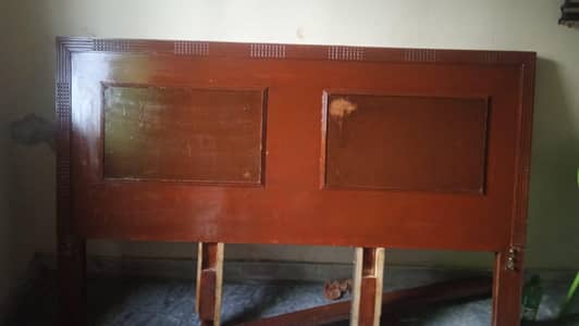 Double Wooden Queen Bed For Sale - Solid Wood - Islamabad