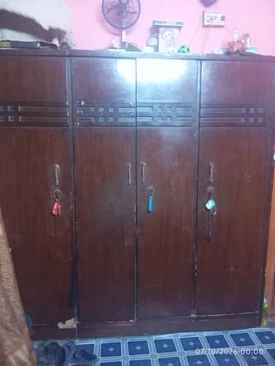 4 door lasani wood used cupboard