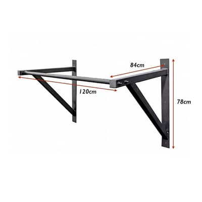 Heavy Duty Wall Mounted Pull Up Bar | 12 Gauge Steel  Made in Pakistan