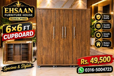 6x6 feet Big Cupboard / Almari /wardrobe