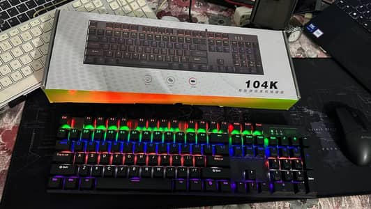 104K RGB Black Color Mechanical Gaming Keyboard