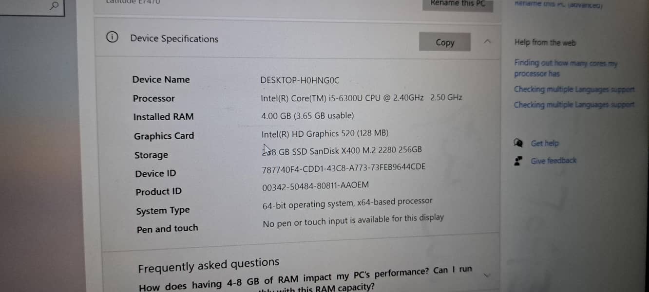 Latitude E 7470 1