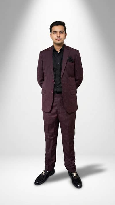 Royal Maroon Formal Suit