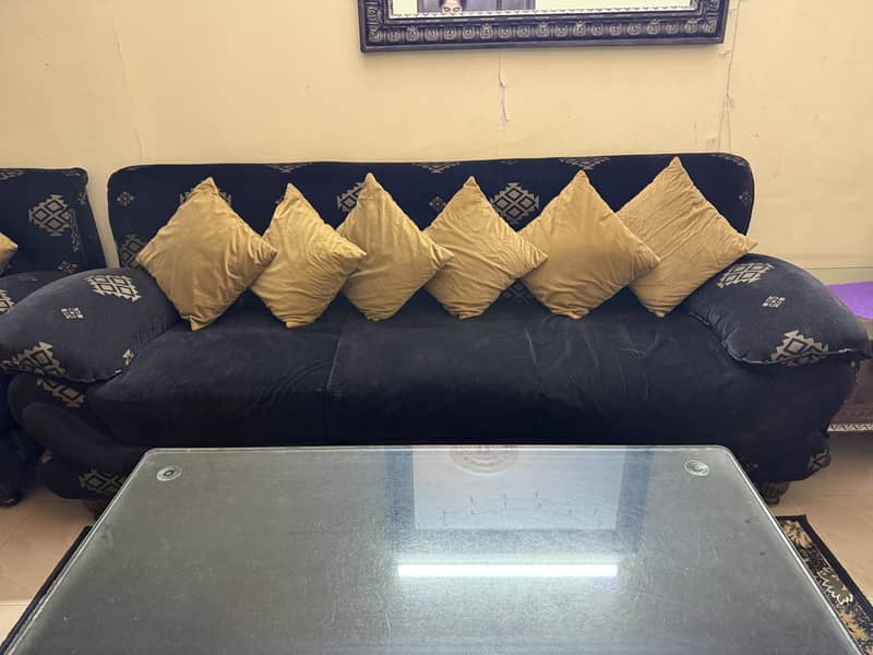 Sofa Set with sofas, tables, side stools, carpet and side cabinet 2