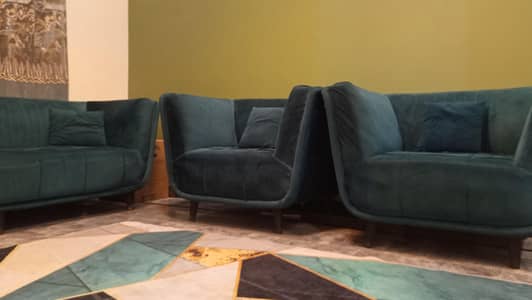 Bottle Green 7 Seater Sofa