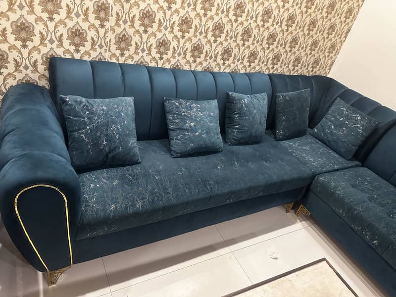 L shaped seven seated sofas 1