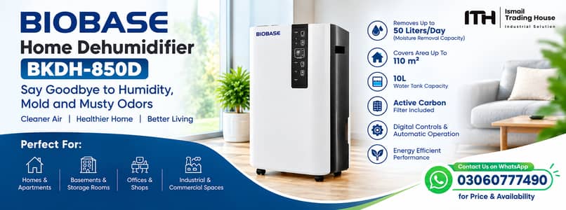 BIOBASE BKDH-850D Home Dehumidifier – Available for Sale (New)