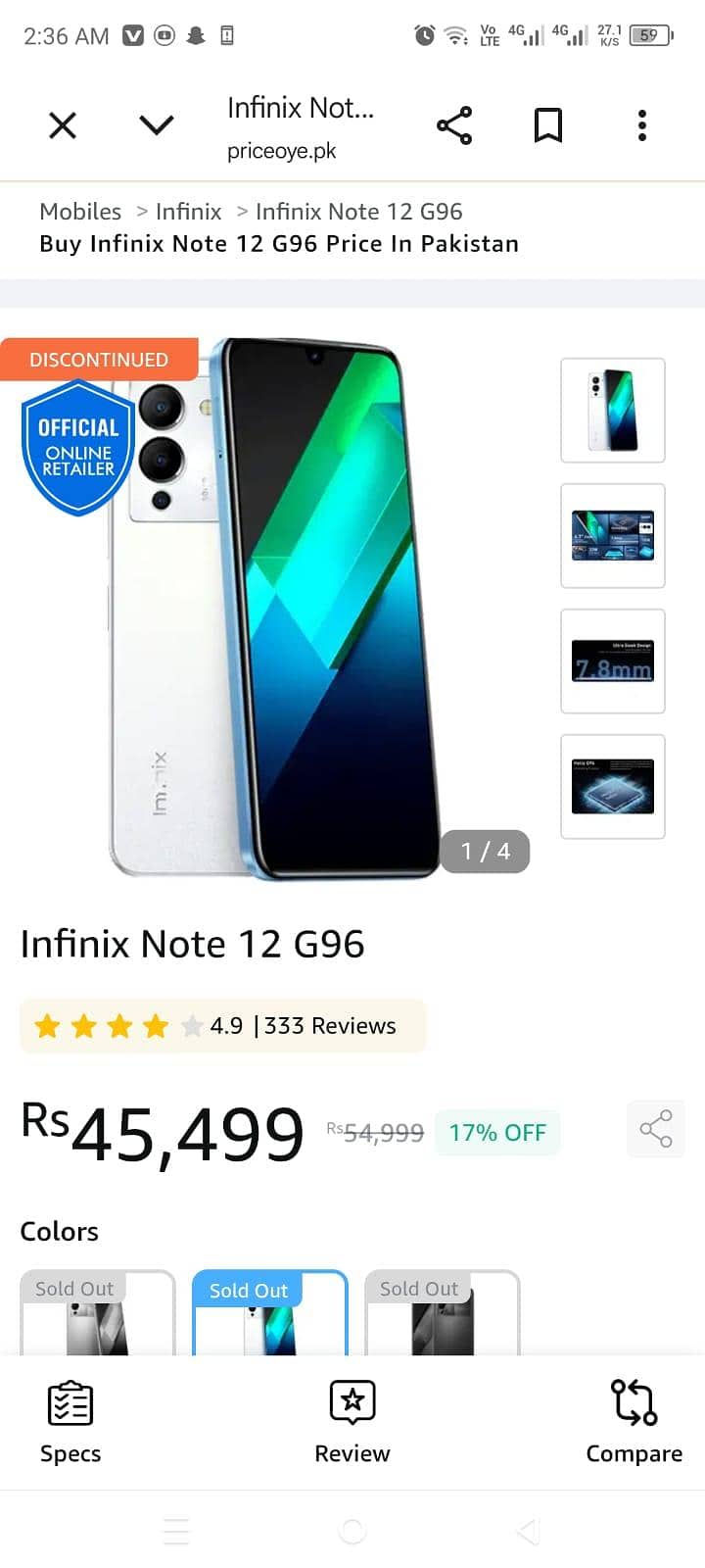 Infinix Note 12 6