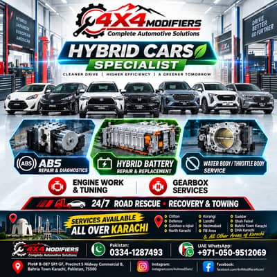 Hybrid Car Specialist | Hybrid Battery | ABS | Diagnostics | Karachi