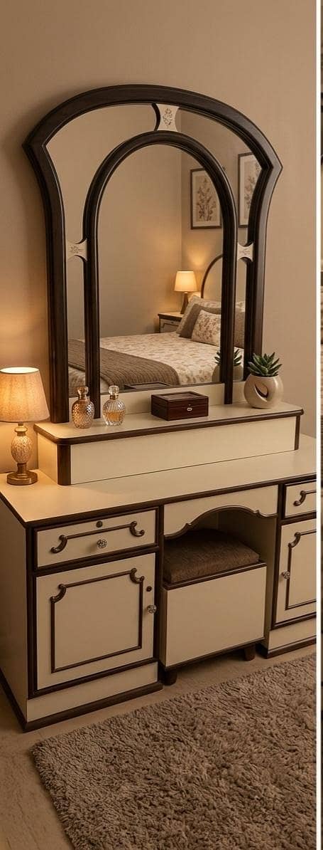 bed set with attached side tables 1