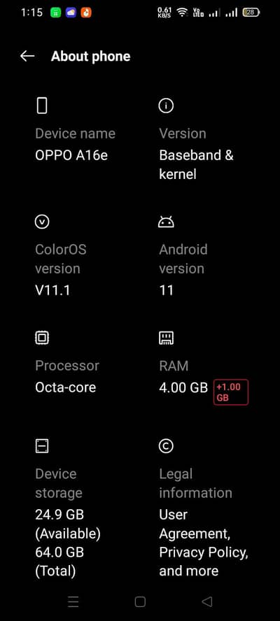 OPPO A16e