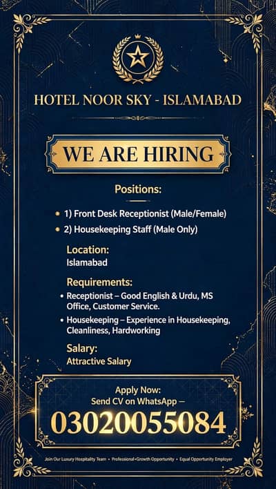 Hotel Receptionist