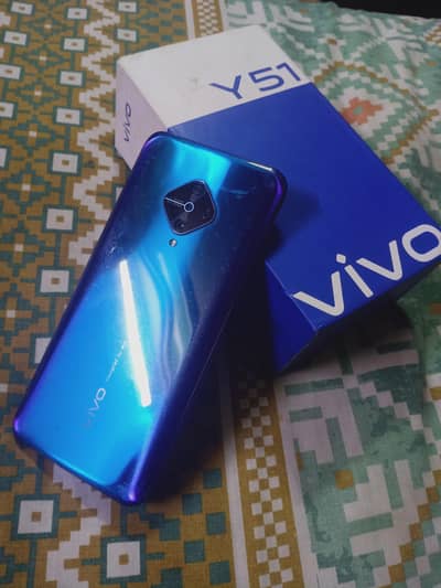 Vivo Y51 4/128 GB Official PTA approved only box panal change h