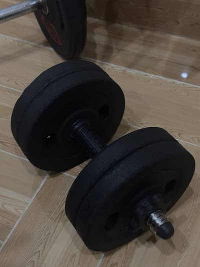 Home Gym Equipment Set – Dumbbells, Barbell & Weight Plates