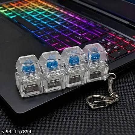 RGB keyboard keychain fidget - Gaming Accessories - 1120176524