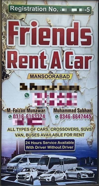 Friends Rent A Car(Mansoorabad)