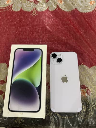 Apple iPhone 14 jv 128gb with box 10/9.5 Condition
