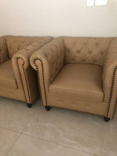 leather 7 seater sofa like new