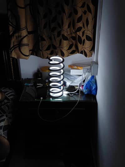 Spring lamp side table lamp